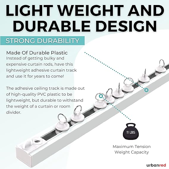 3M Adhesive Curtain Track