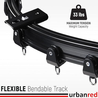 5M Flexible Curtain Track-Black